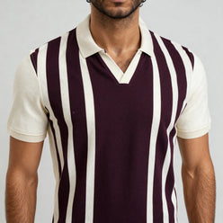Striped University Polo T-Shirt