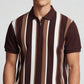 Knitted Striped University Polo T-Shirt