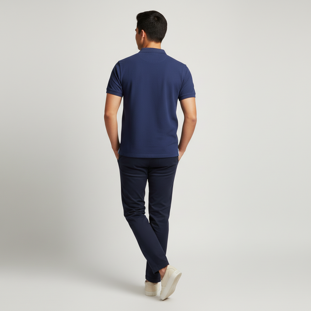 Striped University Polo T-Shirt