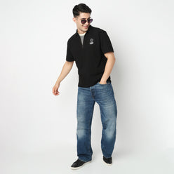 Oversize University Polo T-Shirt