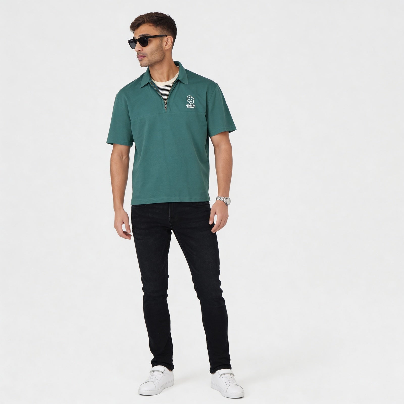 Oversize University Polo T-Shirt