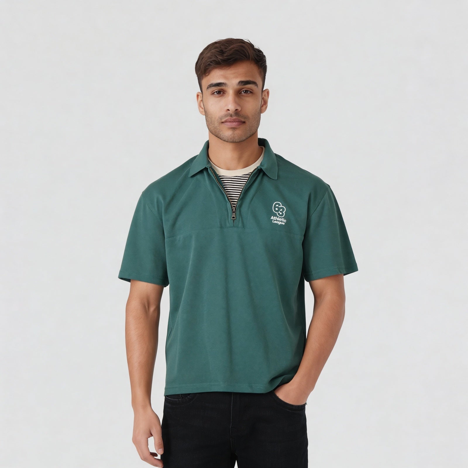 Oversize University Polo T-Shirt
