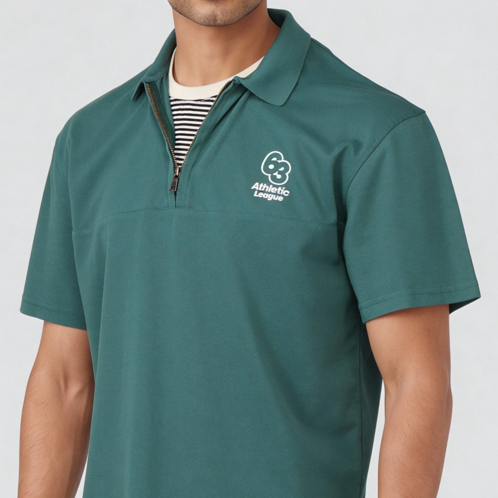 Oversize University Polo T-Shirt