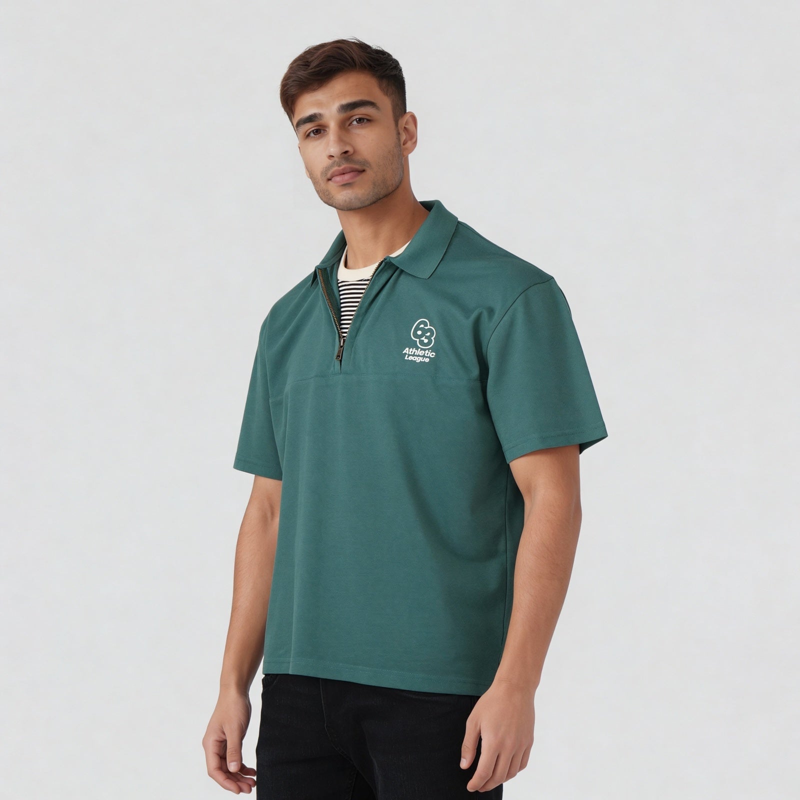 Oversize University Polo T-Shirt