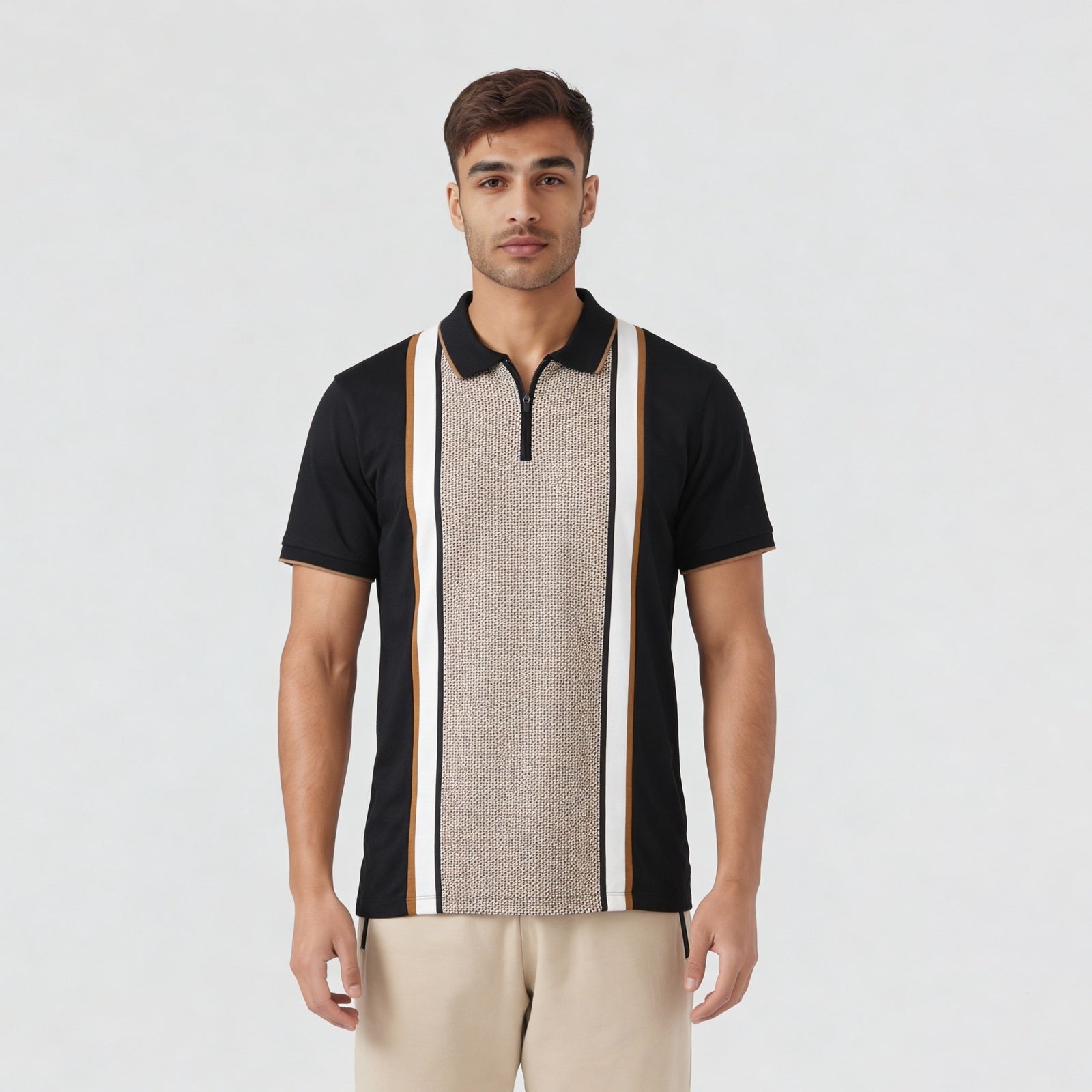 Cut And Sew University Polo T-Shirt