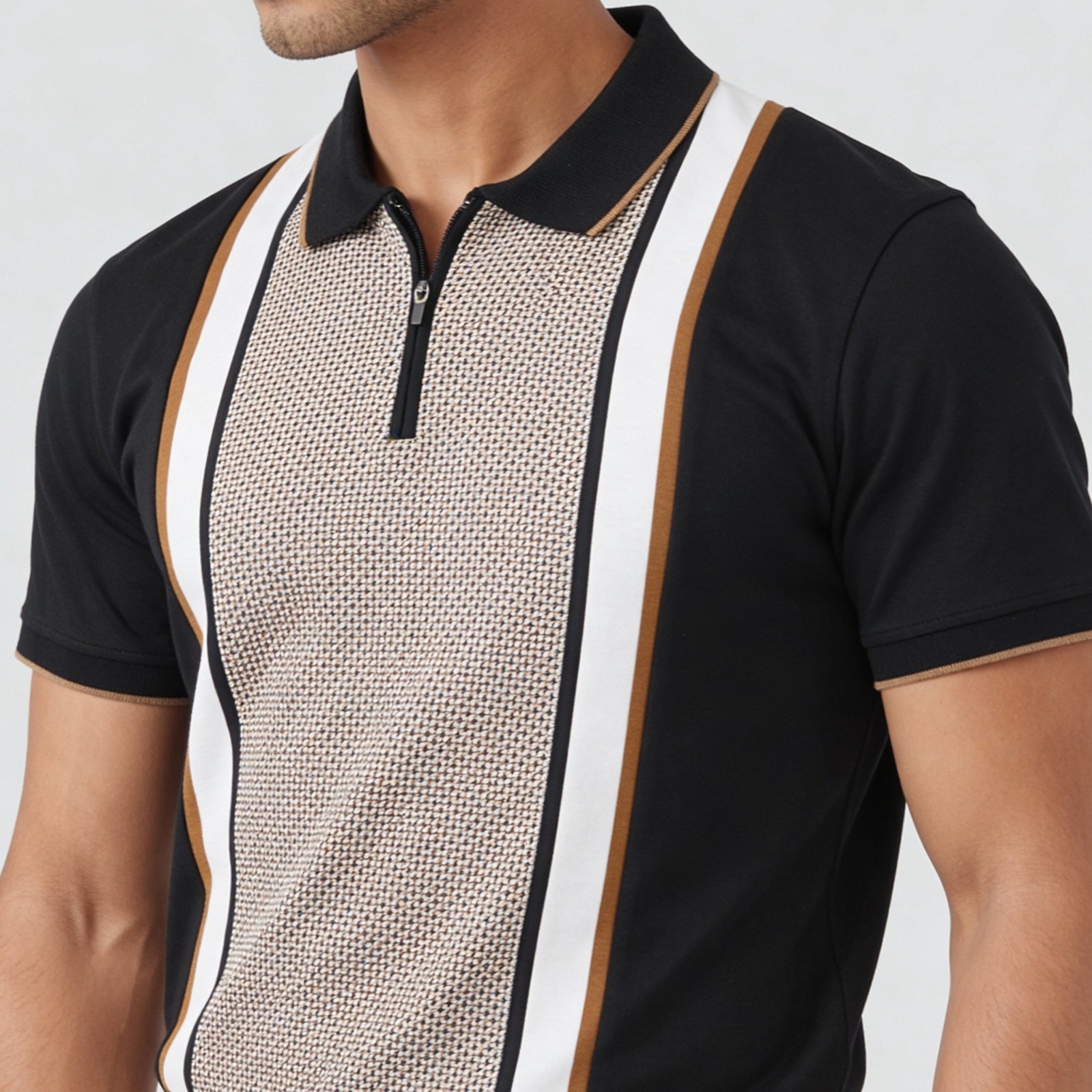 Cut And Sew University Polo T-Shirt