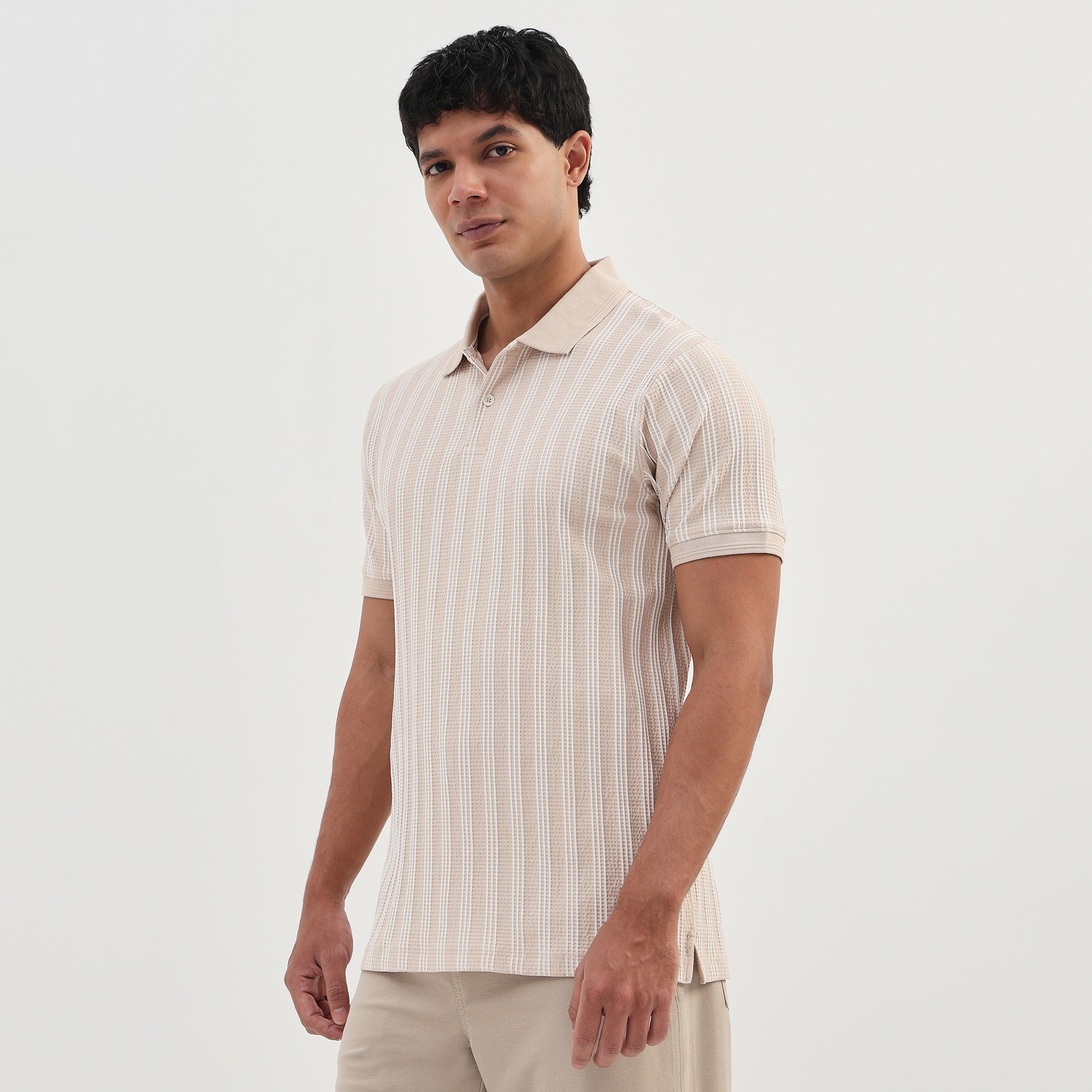 Striped University Polo T-Shirt