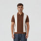 Knitted Striped University Polo T-Shirt