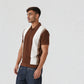 Knitted Striped University Polo T-Shirt