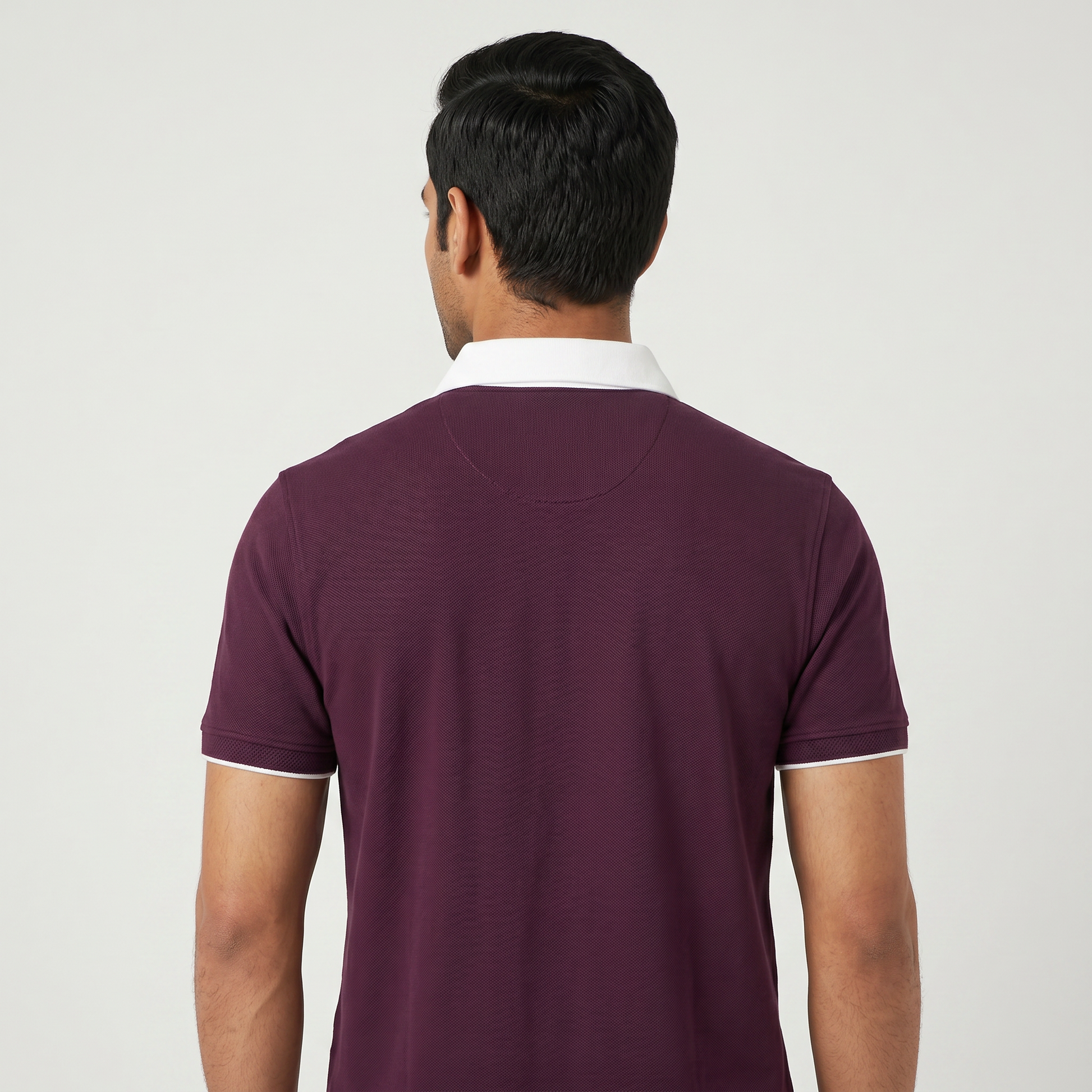 Cotton Structured Rugby Polo T-Shirt