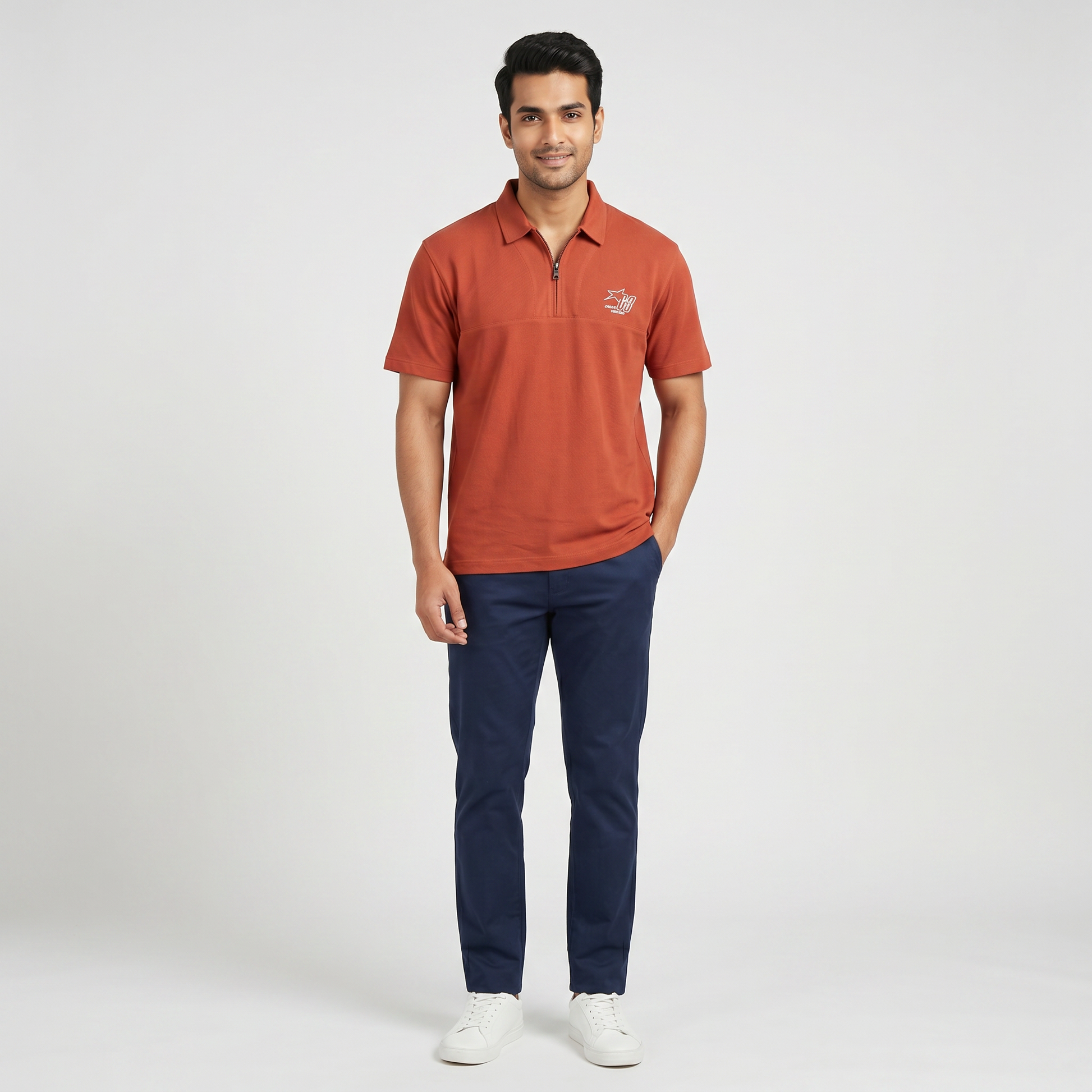 Solid University Polo T-Shirt