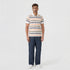 Knitted Striped Weekend Polo T-Shirt