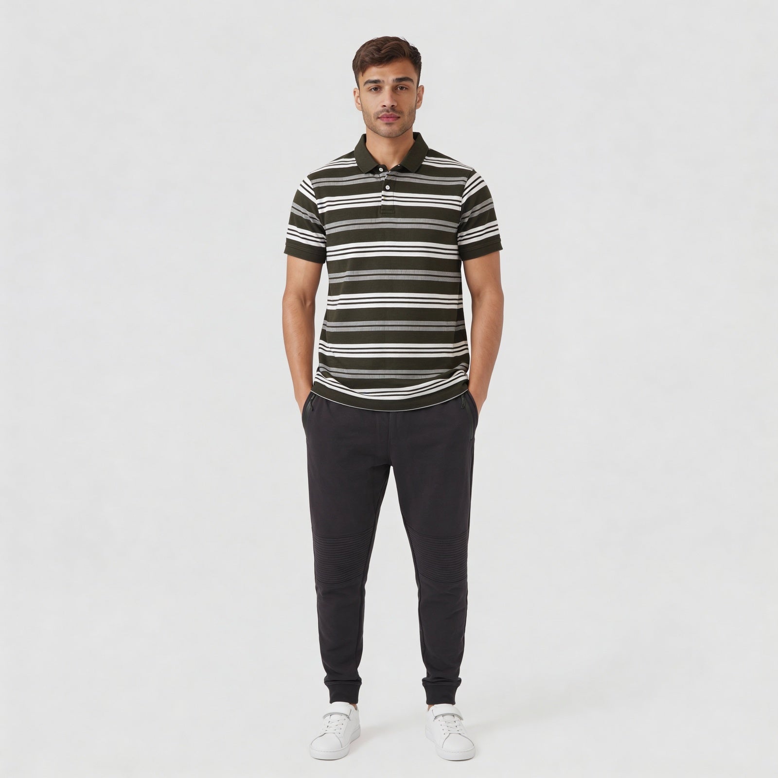 Striped Weekend Polo T-Shirt