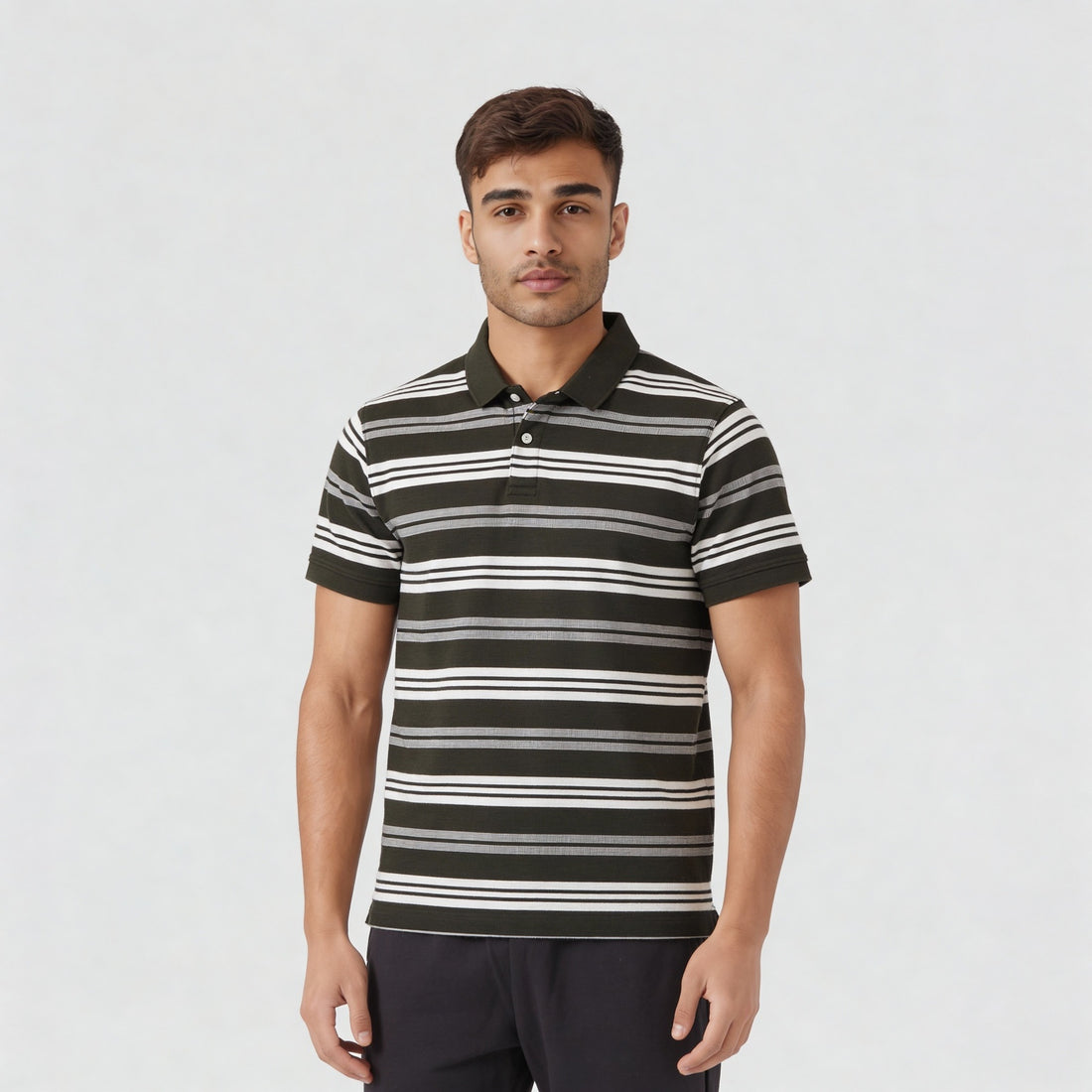 Striped Weekend Polo T-Shirt