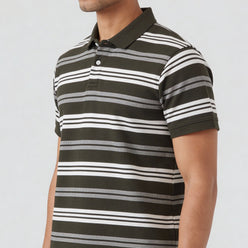 Striped Weekend Polo T-Shirt