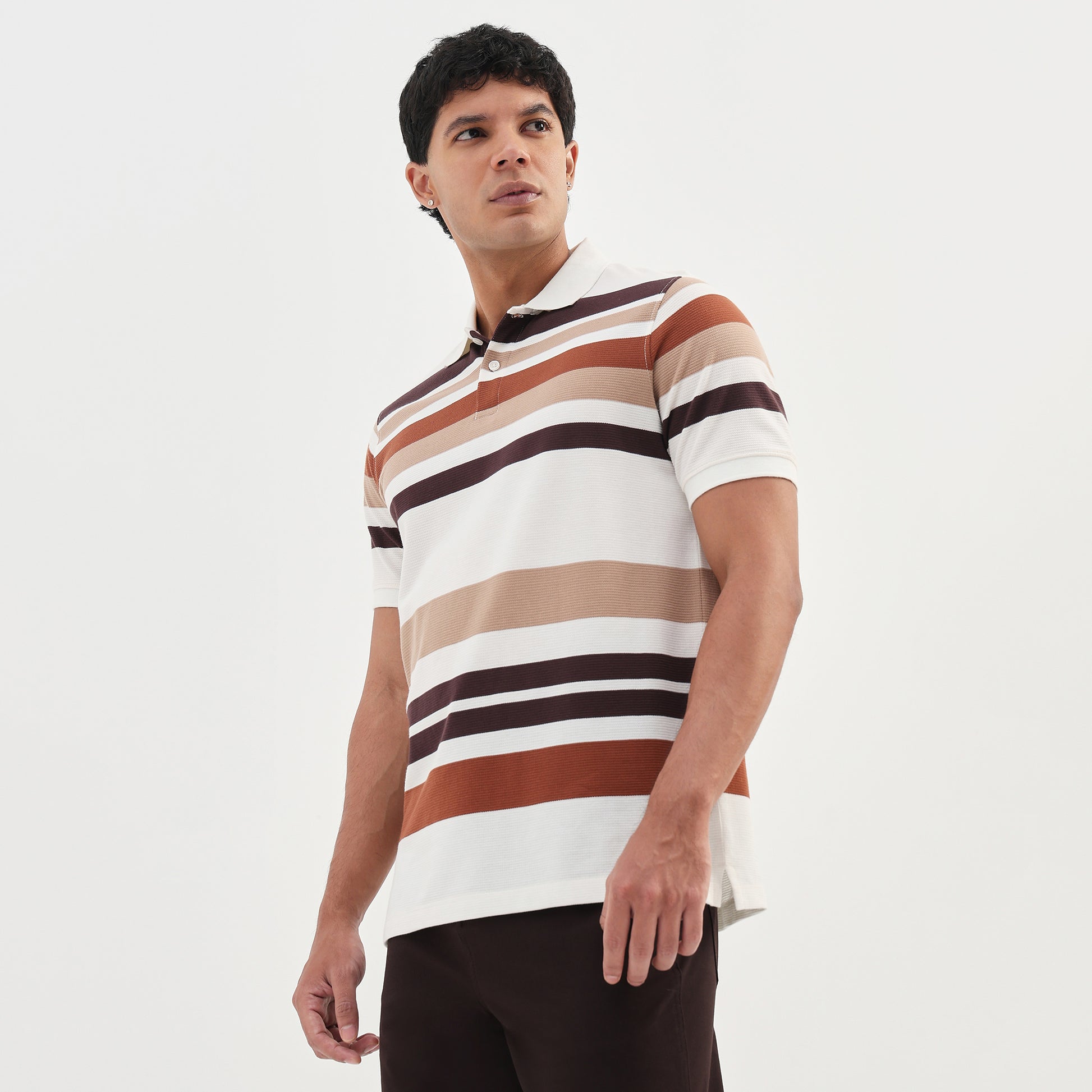 Striped Weekend Polo T-Shirt