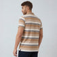 Cotton Polyester Striped Half Sleeve T-Shirt