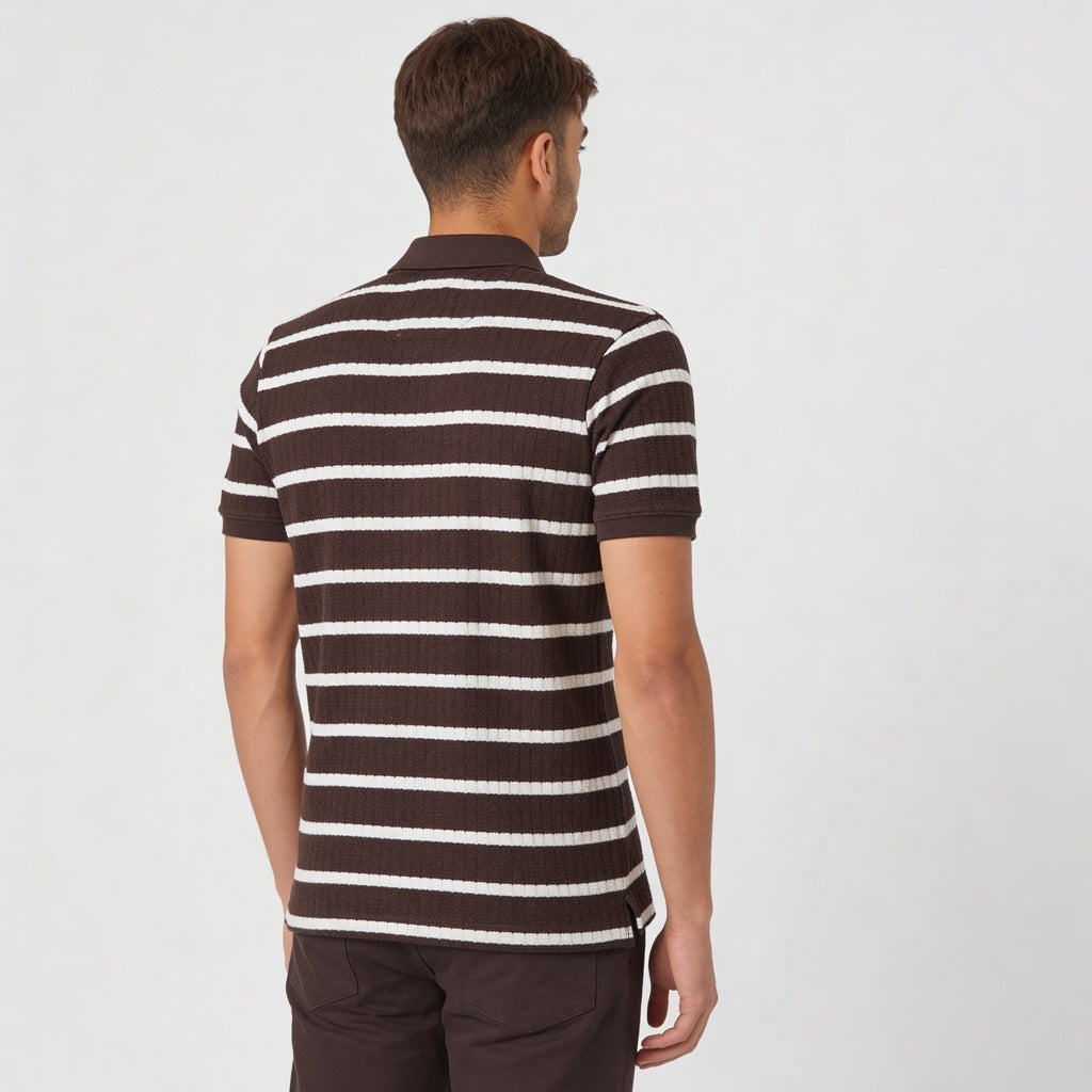 Striped Weekend Polo T-Shirt