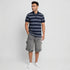 Knitted Striped Weekend Polo T-Shirt