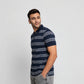 Knitted Striped Weekend Polo T-Shirt