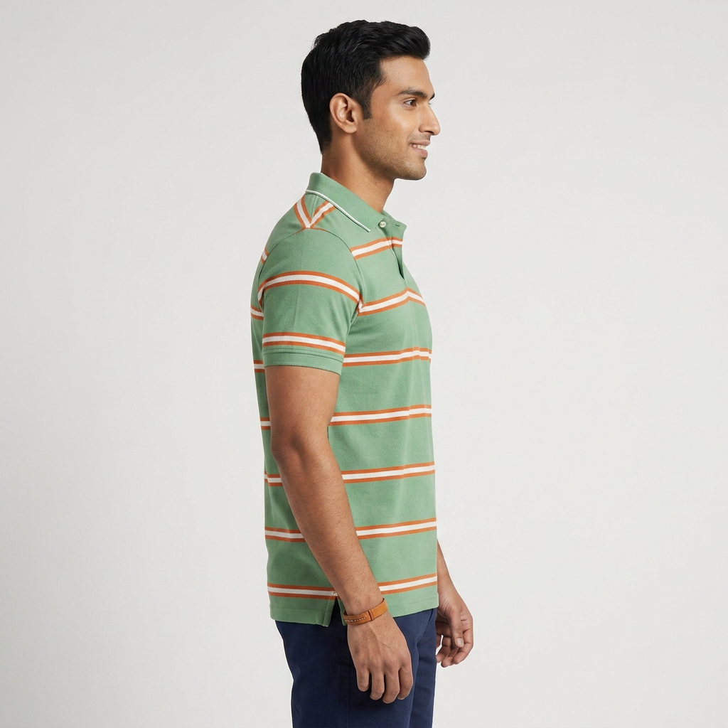 Striped Weekend Polo T-Shirt