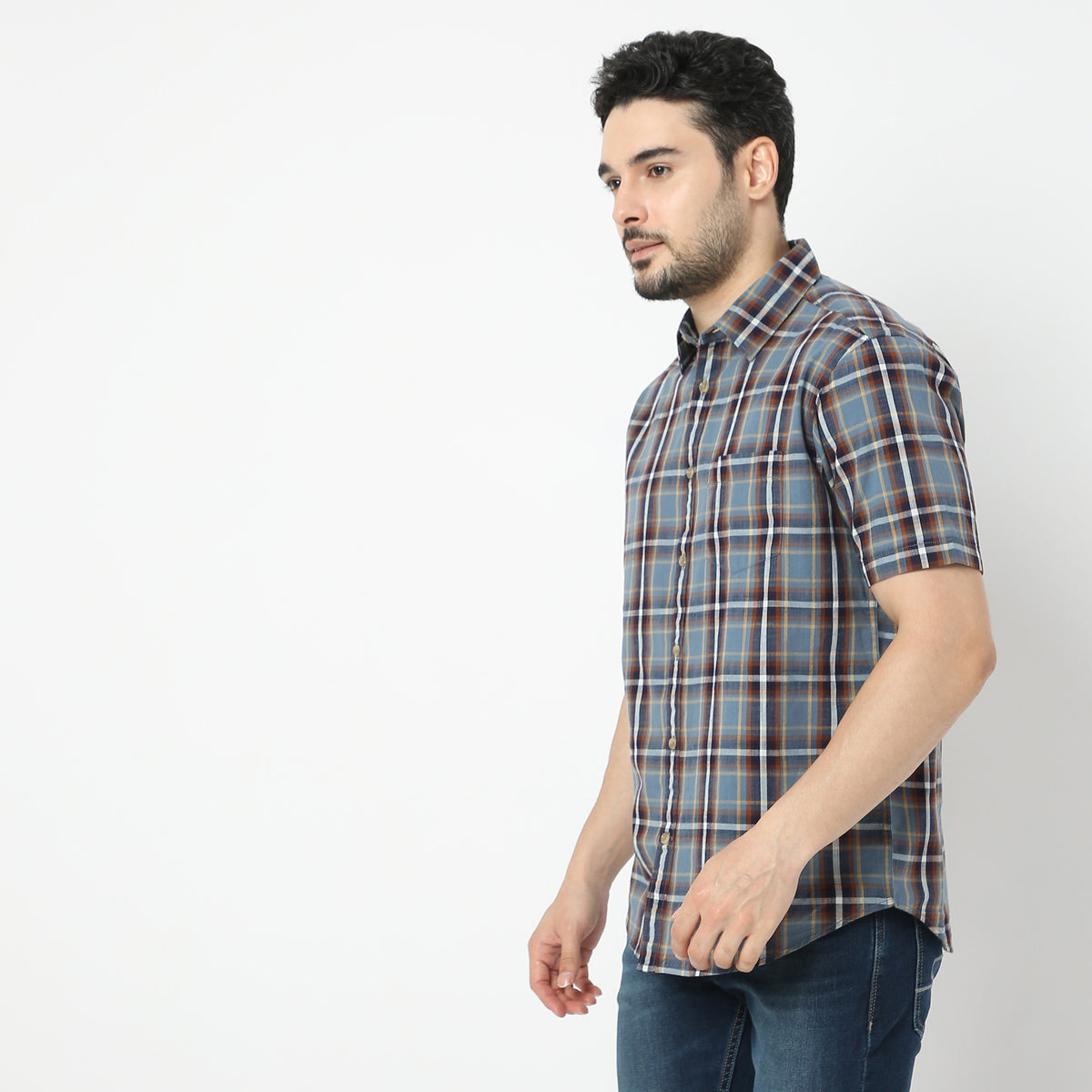 Regular Fit Checkered Shirt