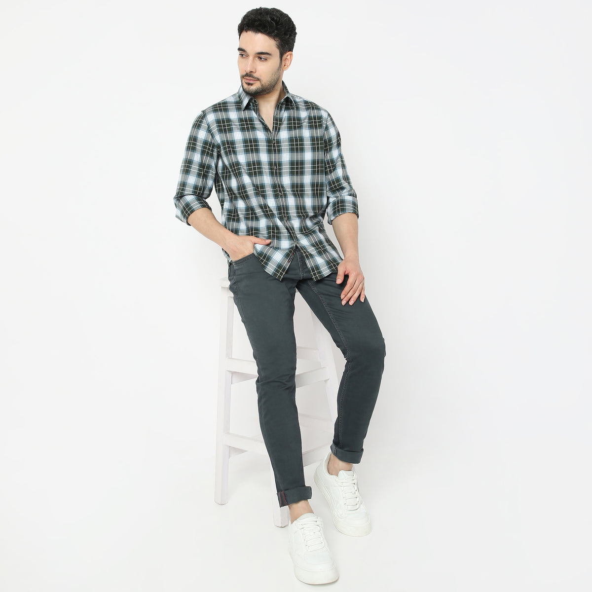 Regular Fit Checkered Shirt