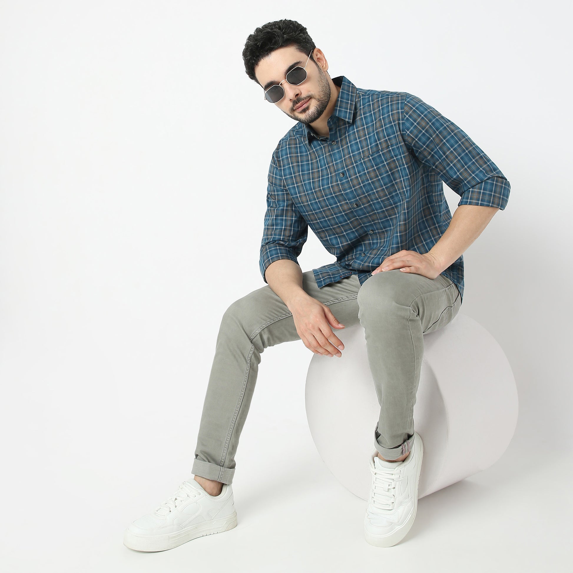 Regular Fit Checkered Shirt