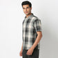 Country Slub Checkered Half Sleeve Shirt