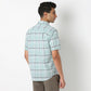 Country Slub Checkered Half Sleeve Shirt