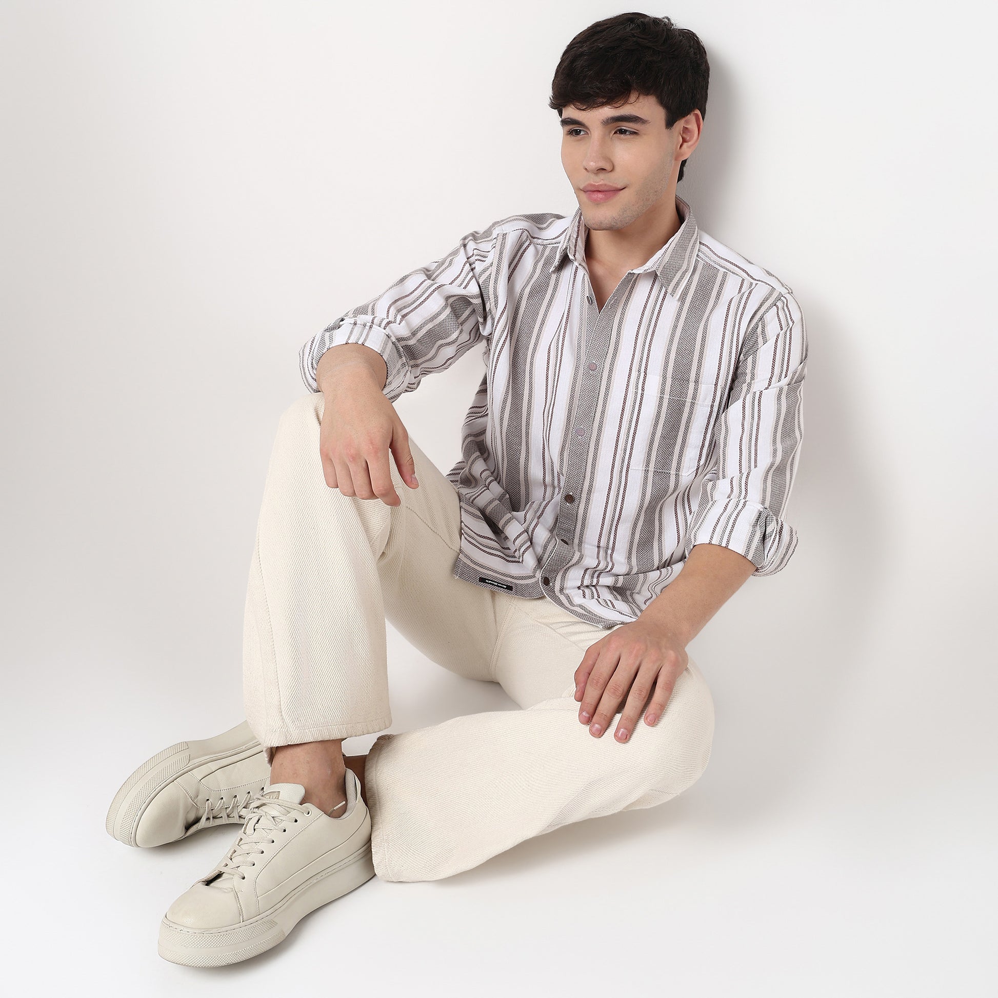 Cotton Striped Nottingham Shirt