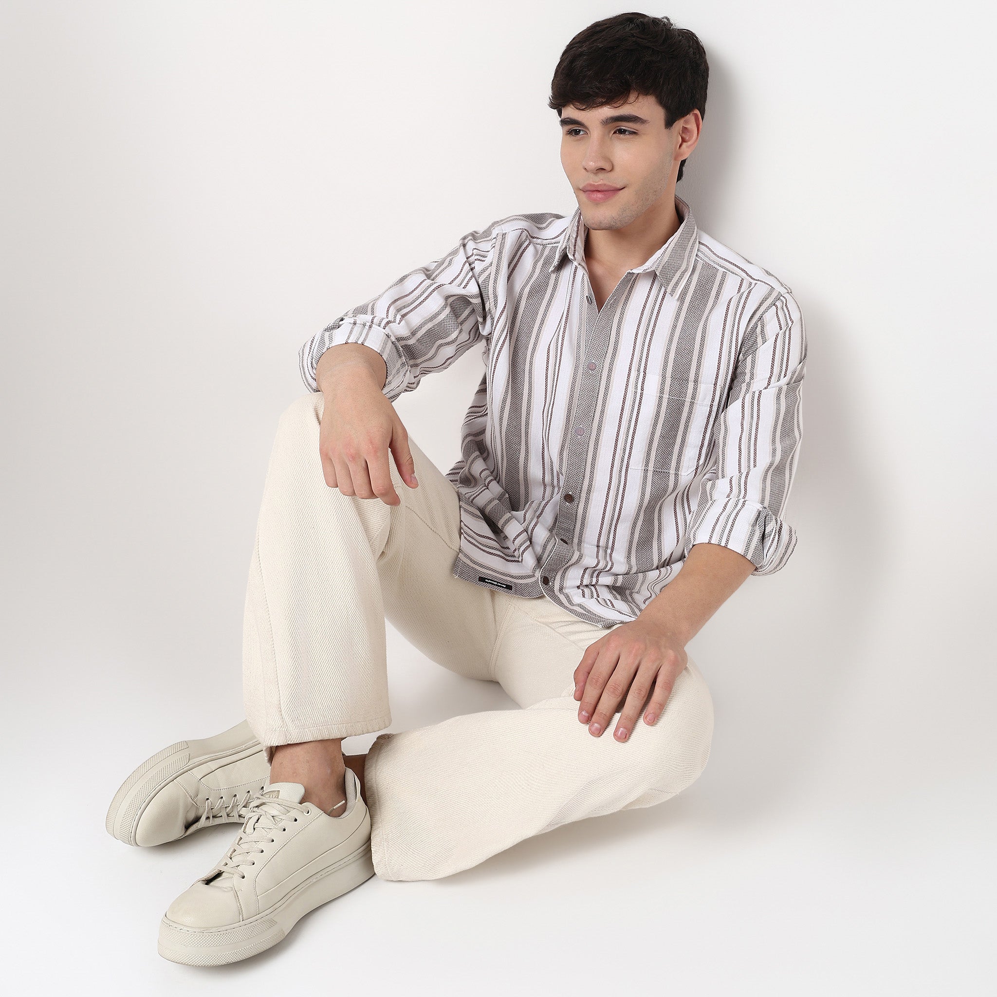 Cotton Striped Nottingham Shirt