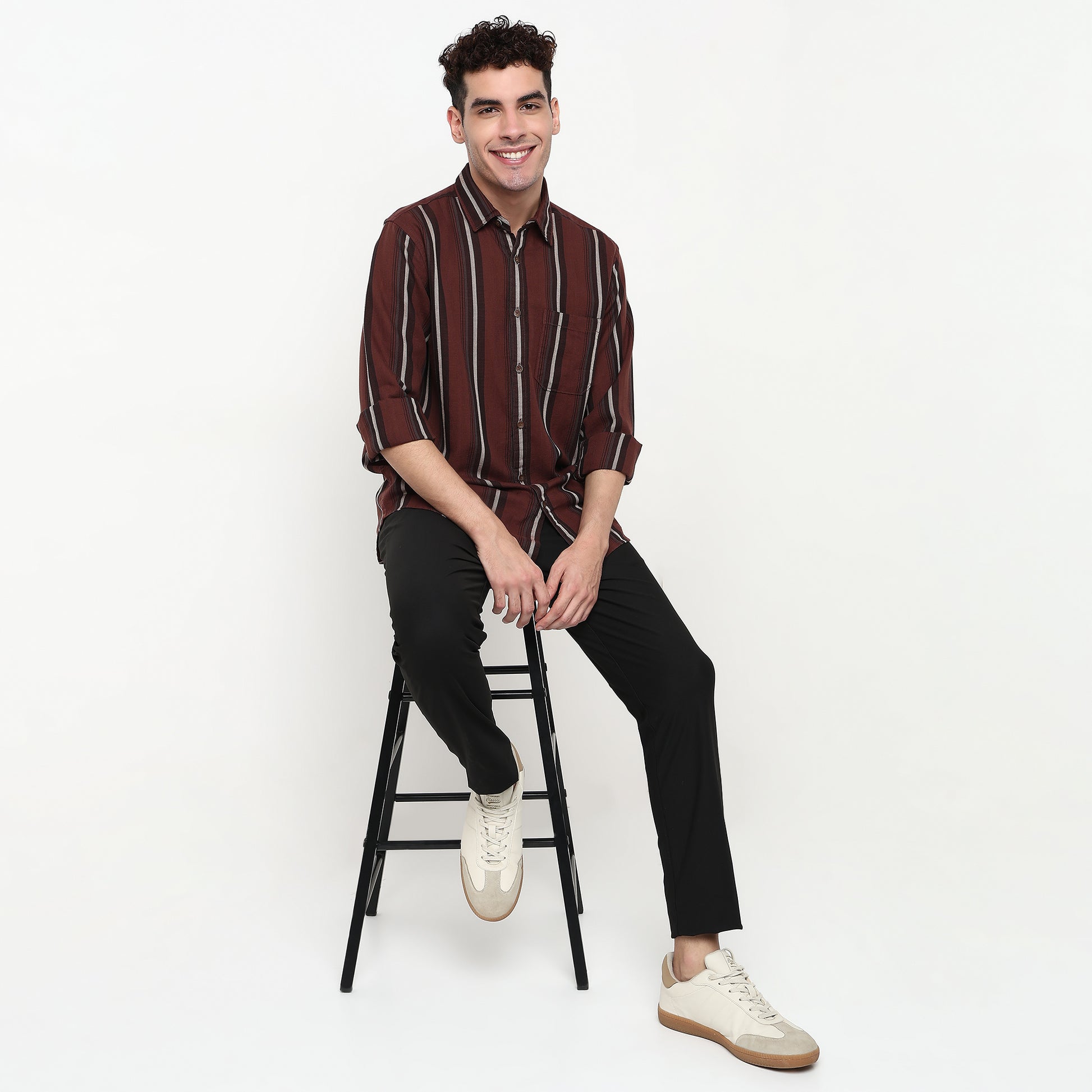 Striped Cotton Fabric Shirt