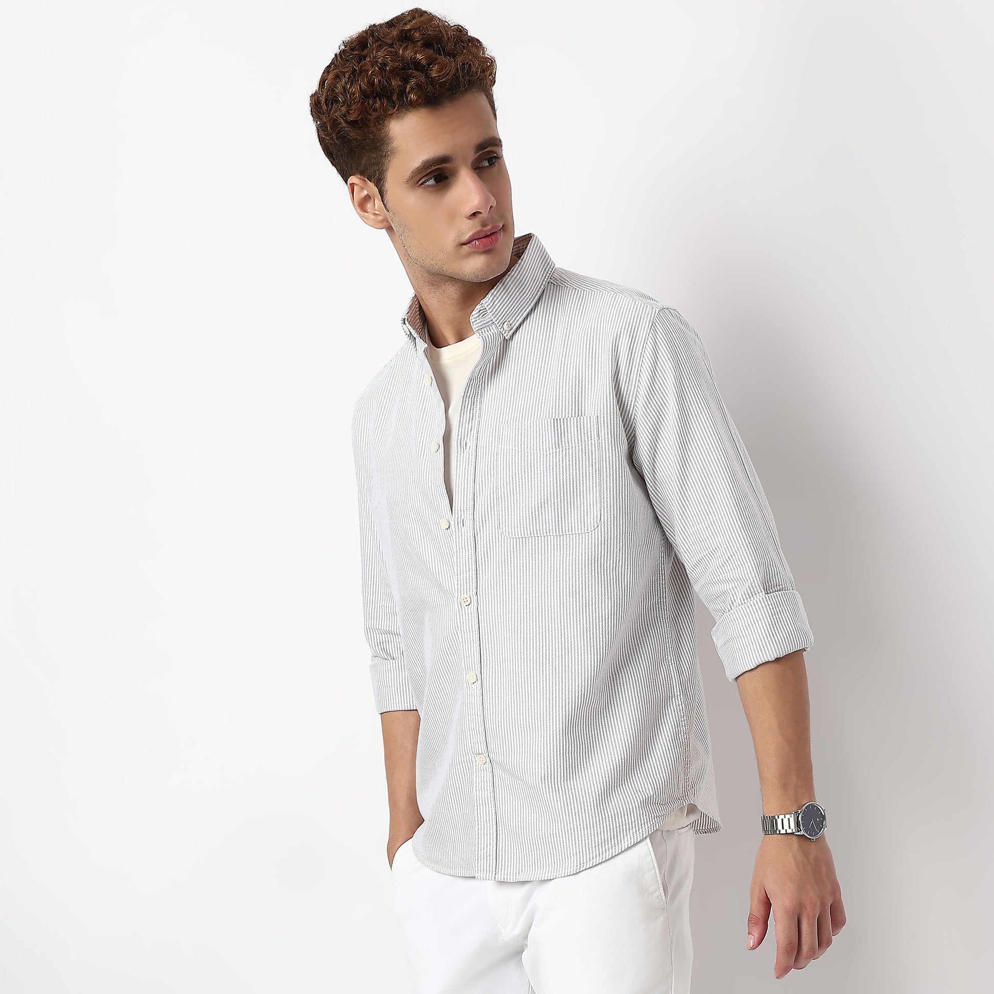 Striped All Day Full Sleeve Shirt