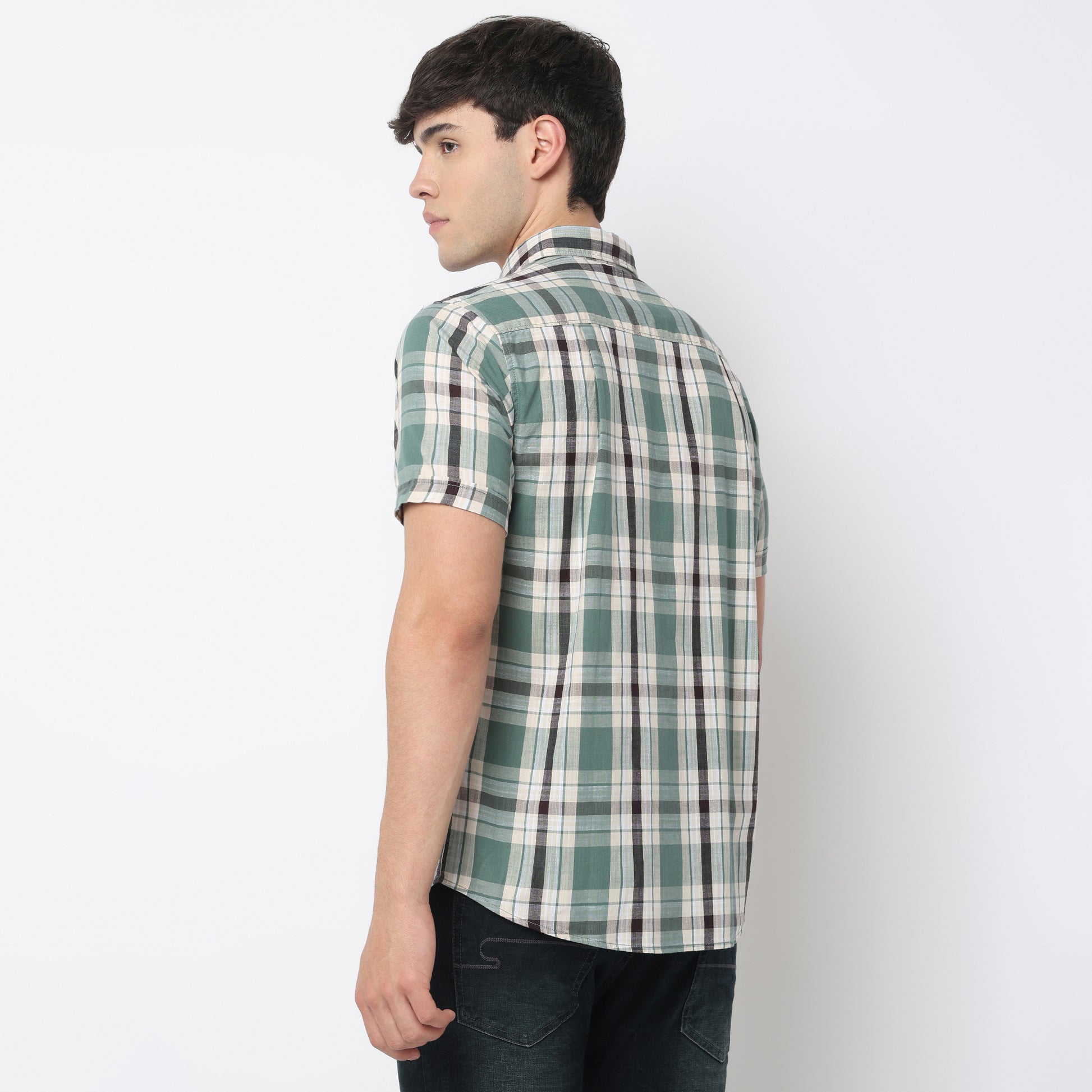 Cotton Country Slub Checkered Shirt