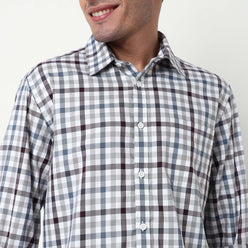 Checkered Cotton Fabric Shirt