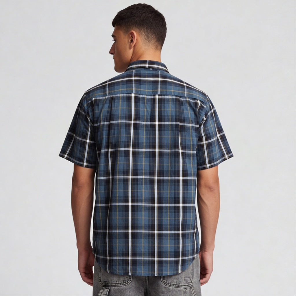 Cotton Checkered Country Slub Shirt