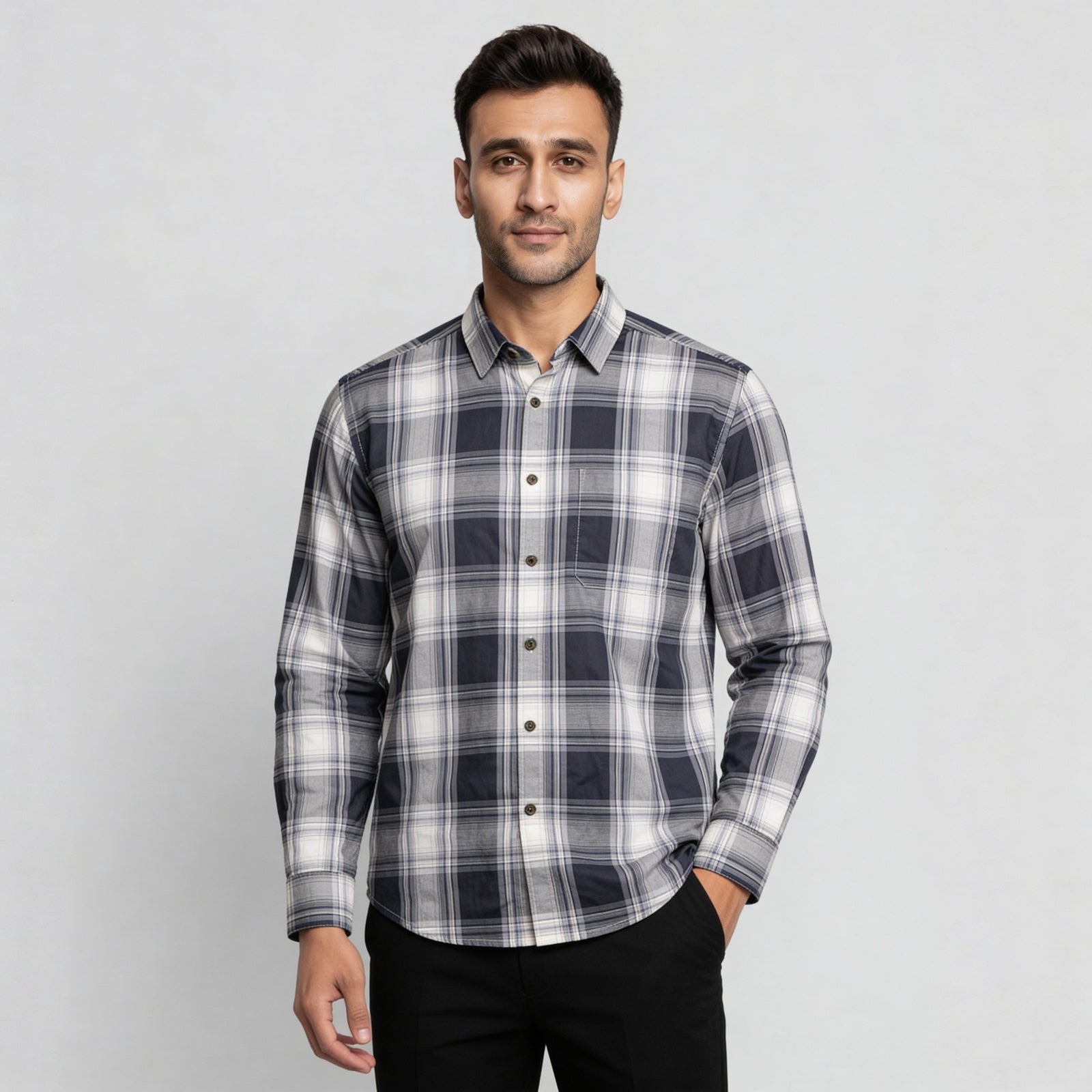 Cotton Striped Full Sleeve Shirt