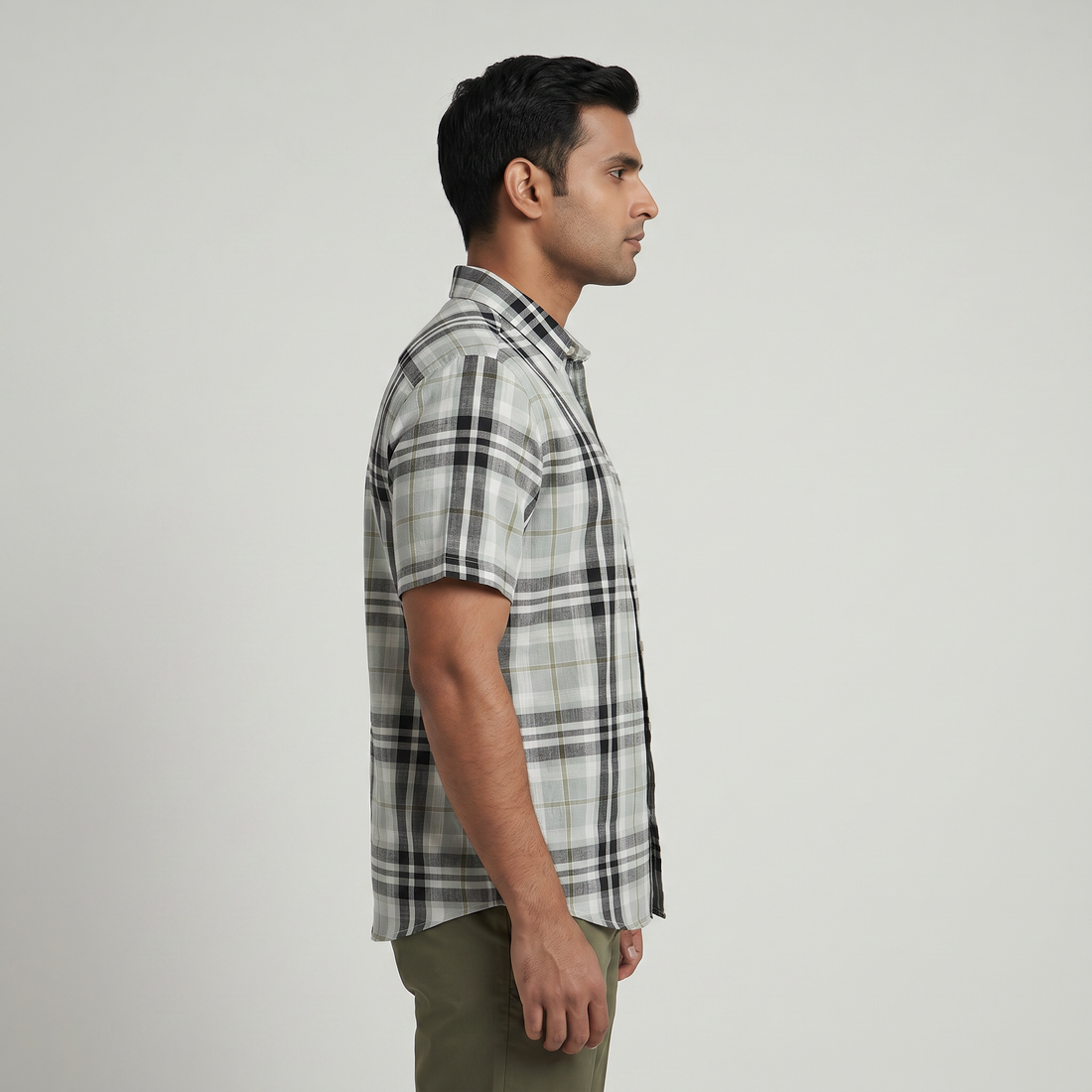 Cotton Checkered Shirt