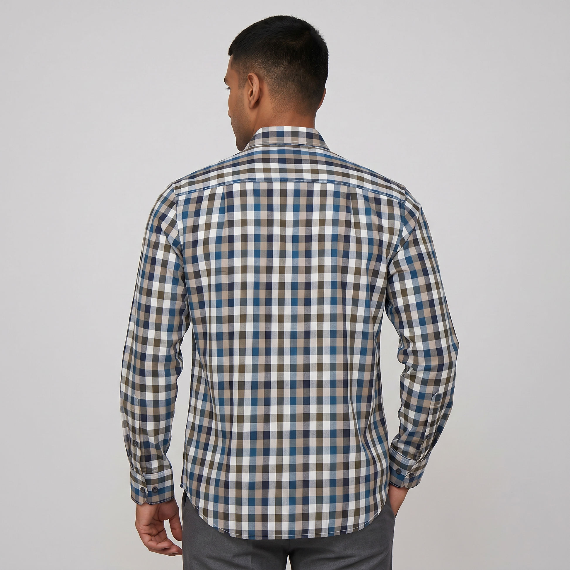 Cotton Checkered Shirt