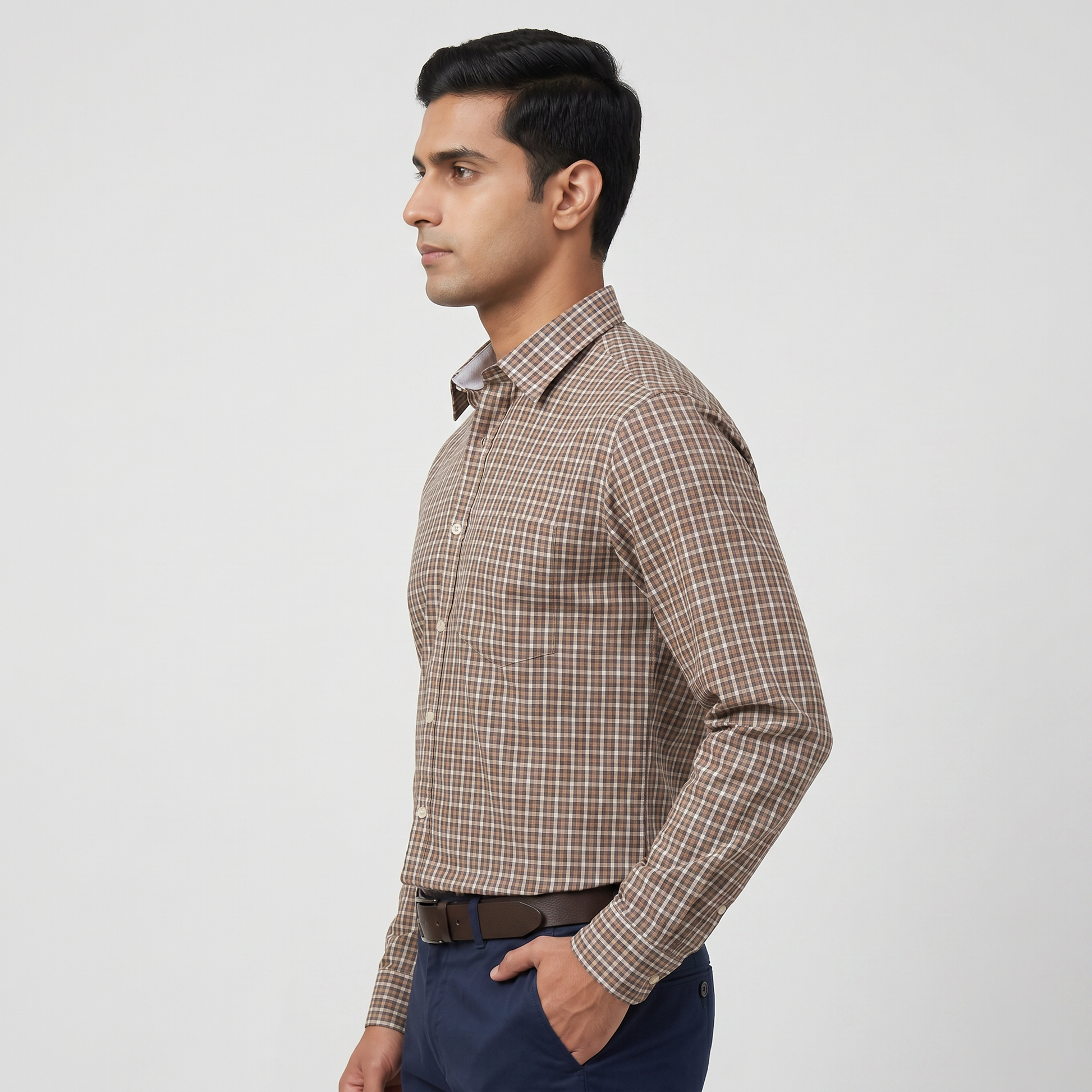 Cotton Checkered Shirt