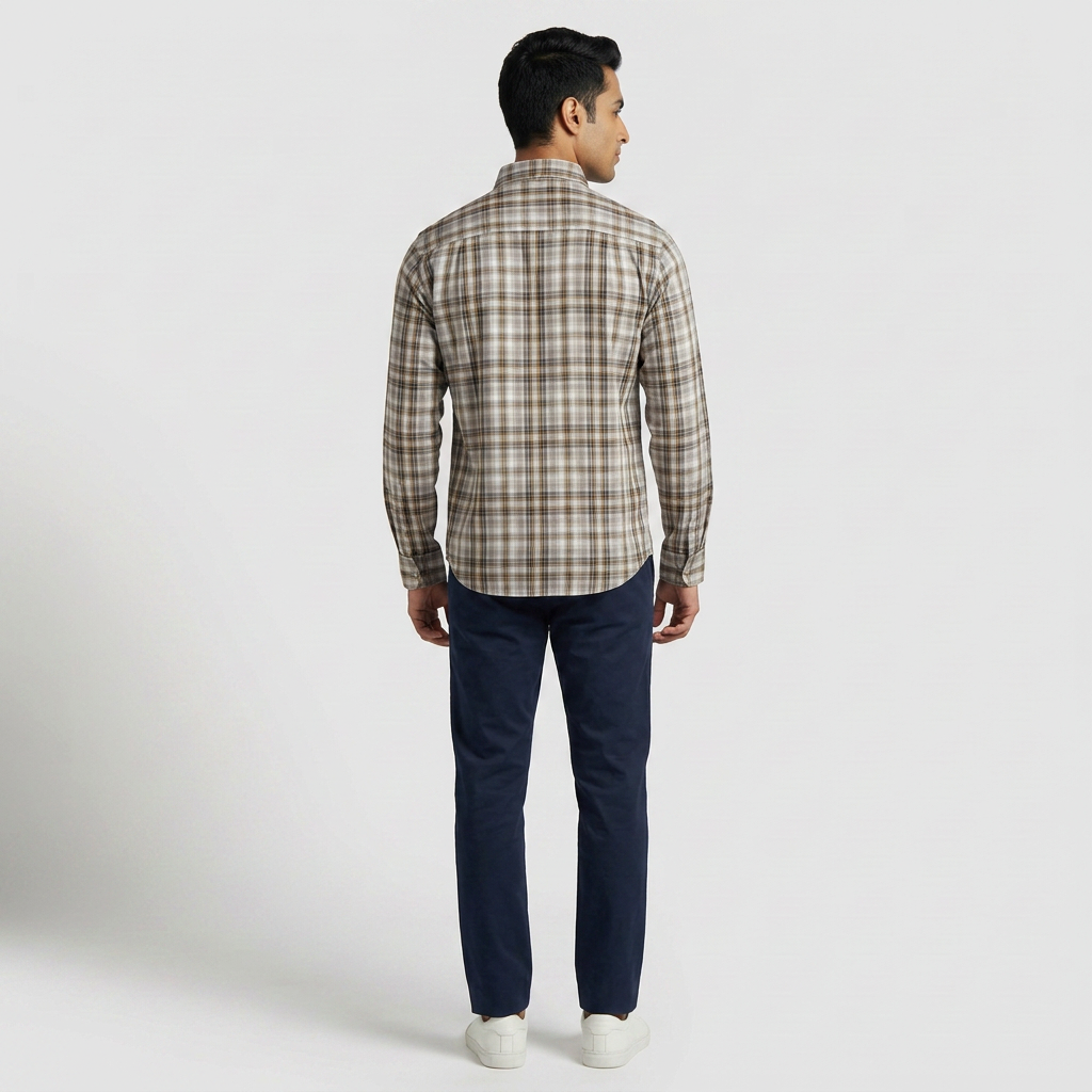 Cotton Checkered Ultra Soft Twill Shirt