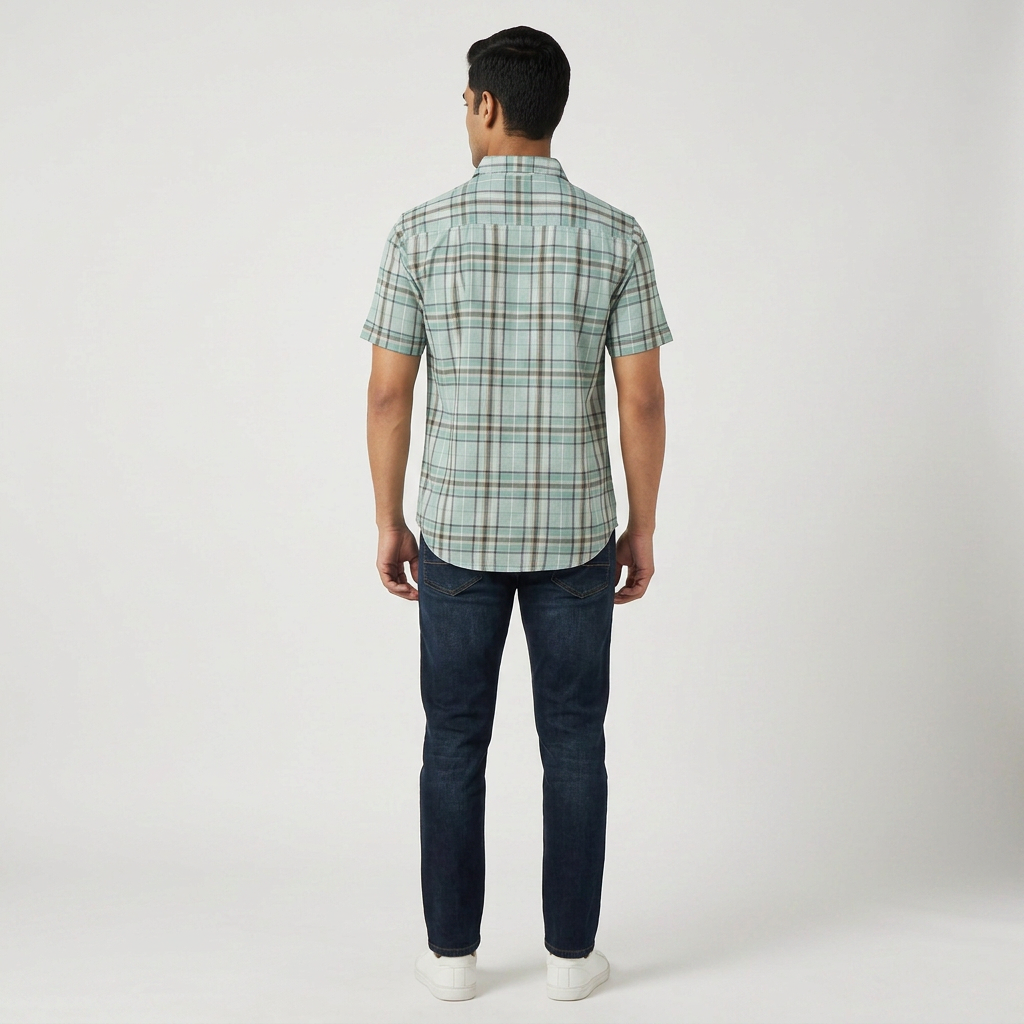 Cotton Checkered Shirt