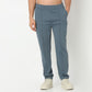 Regular Fit Solid Mid Rise Trousers