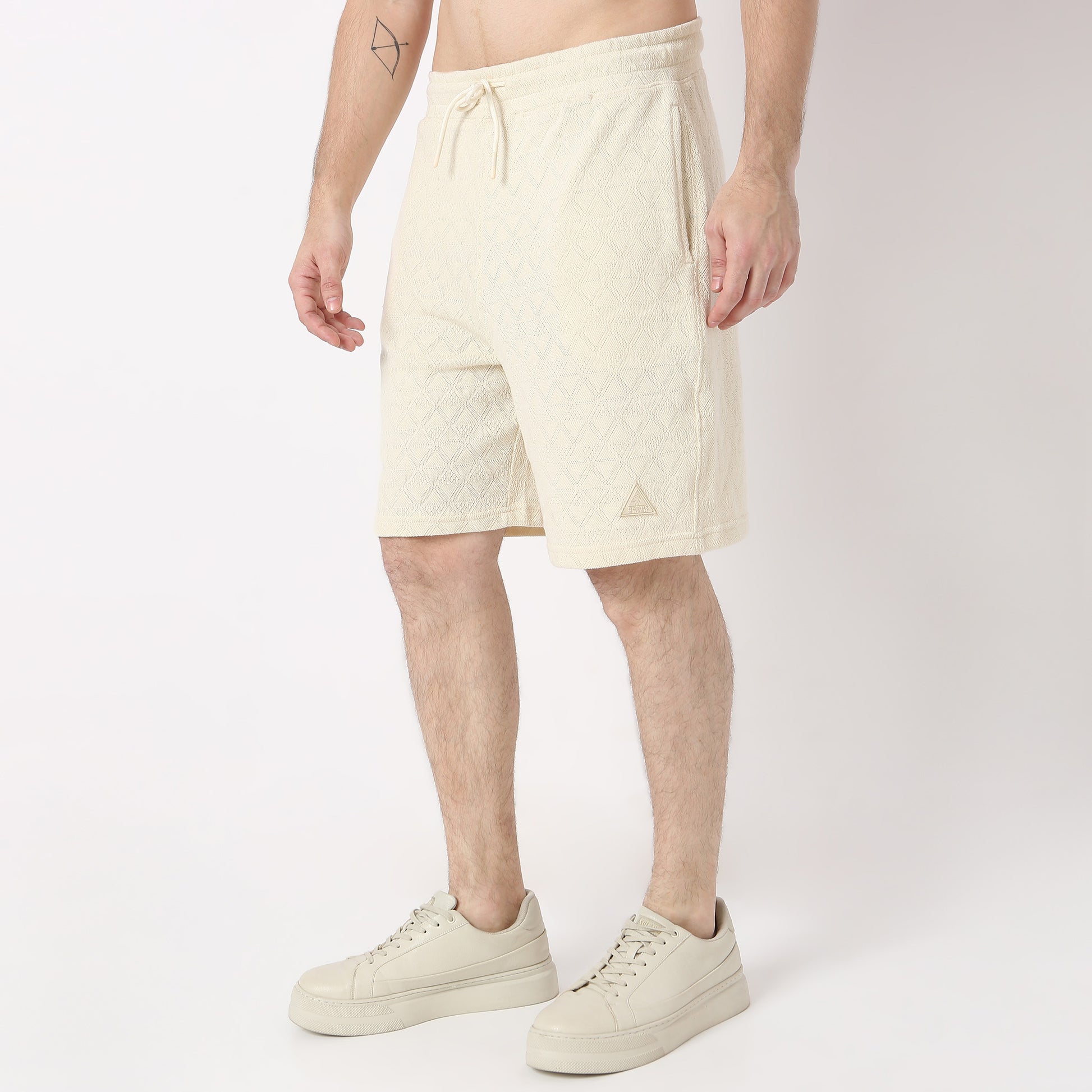 Structured Knee Length Modern Street Shorts