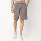 Regular Fit Structured Mid Rise Shorts