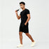 Above Knee Solid Structured Uniset Shorts