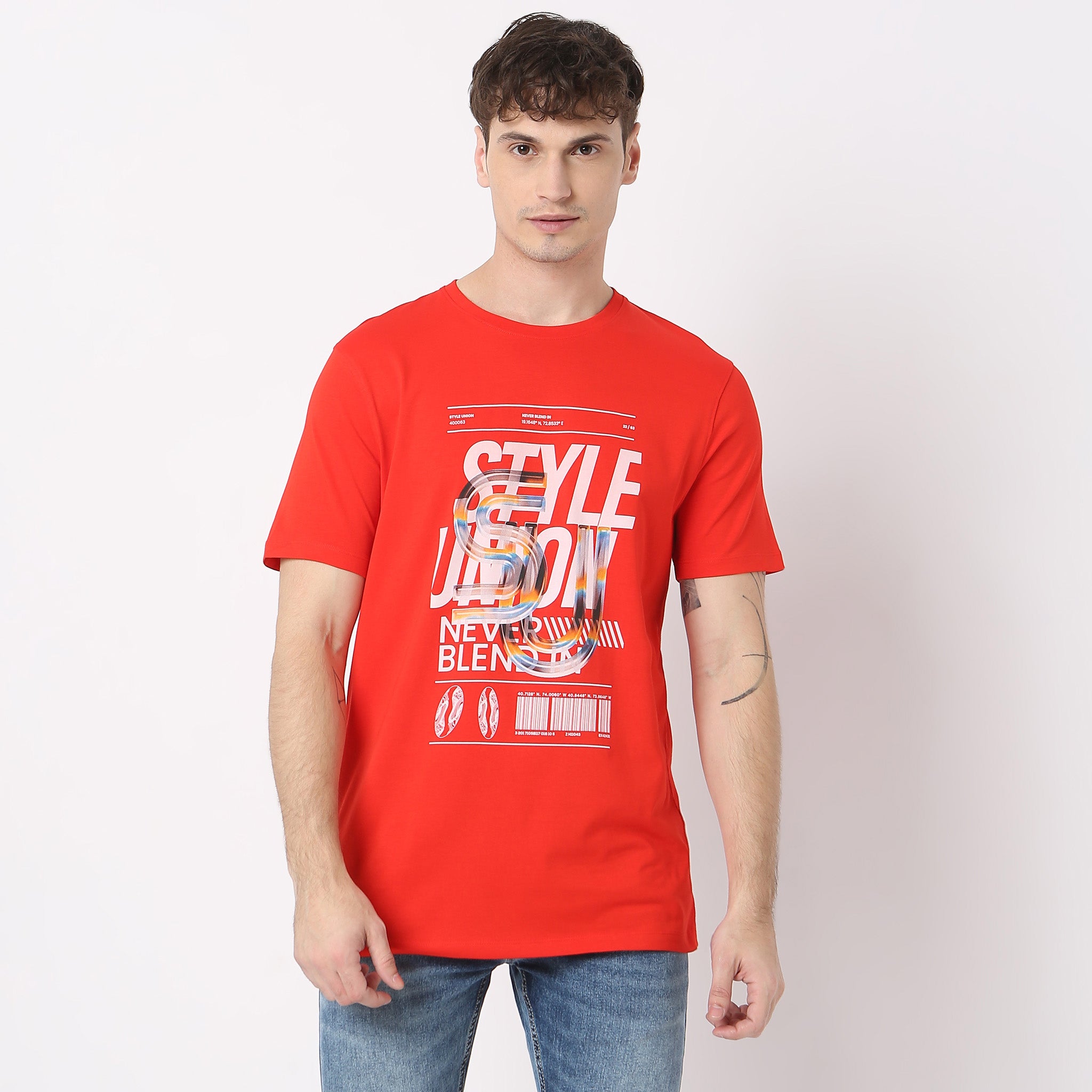 Graphic Crew Neck T-Shirt