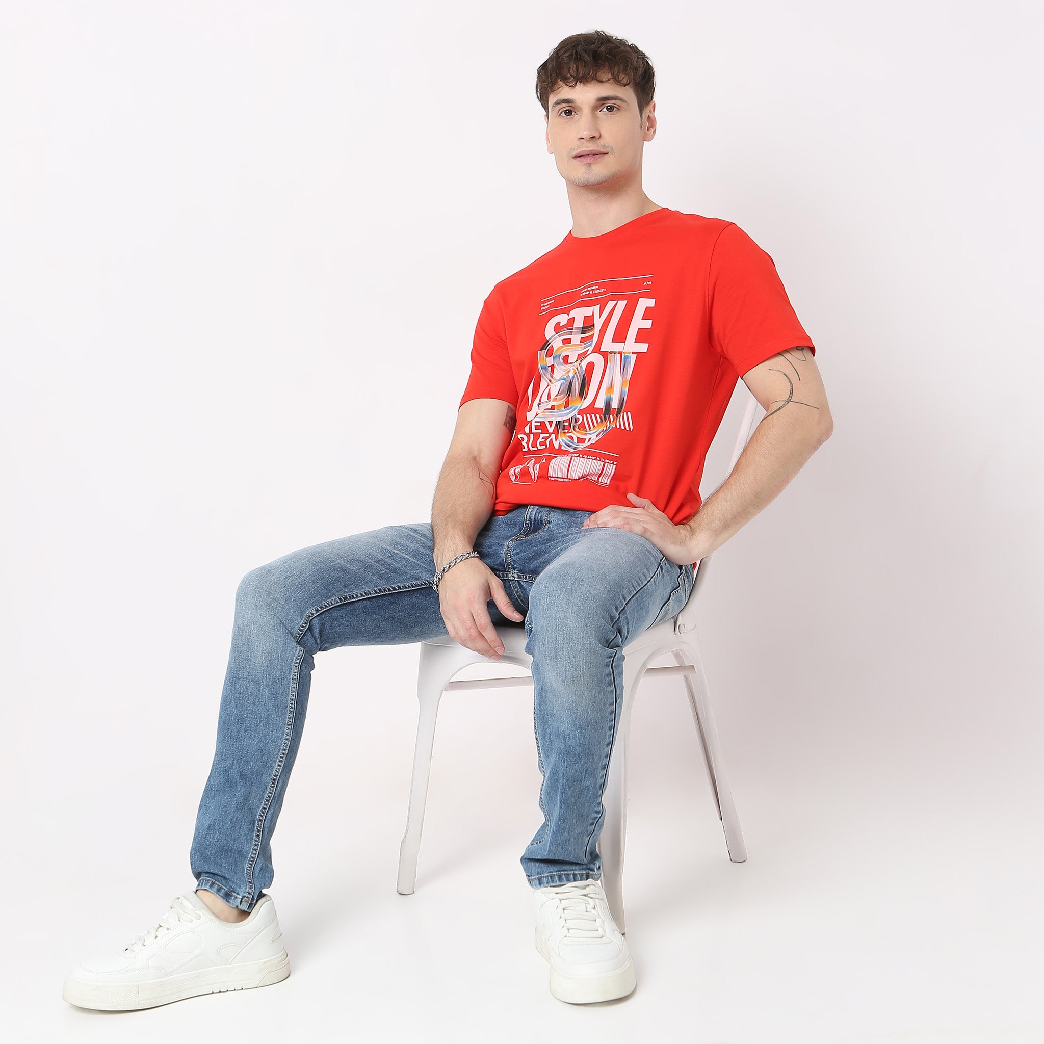 Graphic Crew Neck T-Shirt