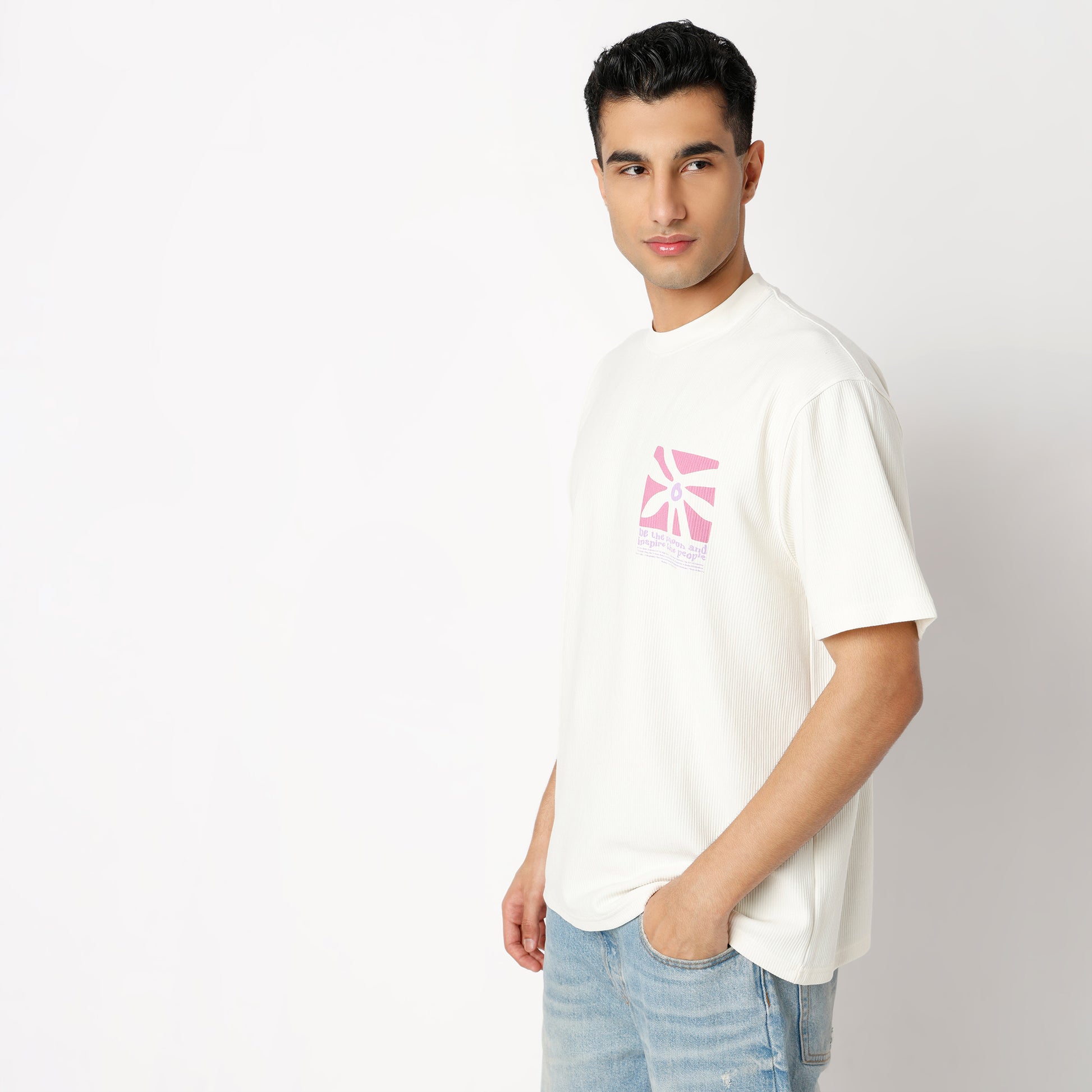 Oversize Graphic Regular Length T-Shirt